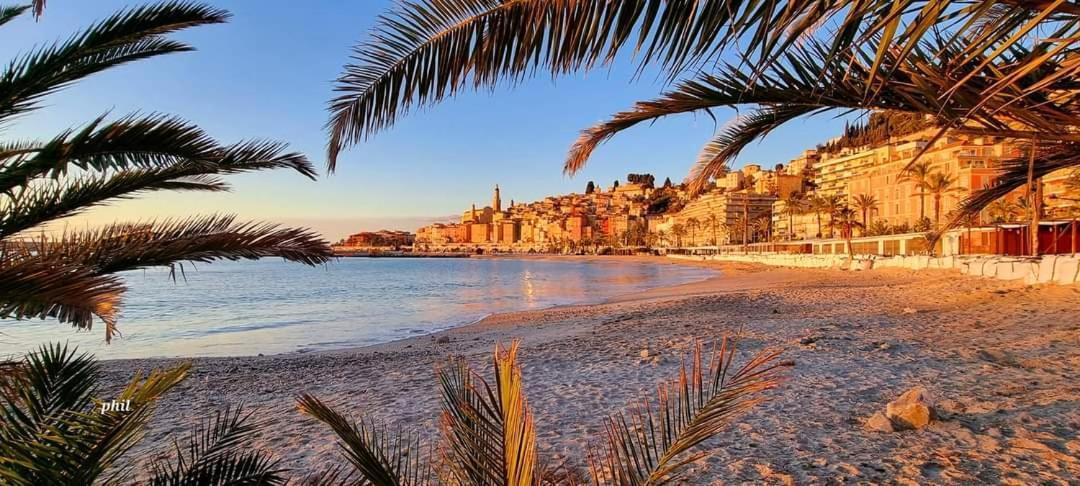 Les Rivages 2P Terrasse Parking Leilighet Menton Eksteriør bilde